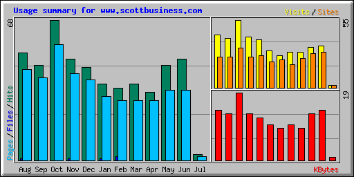 Usage summary for www.scottbusiness.com